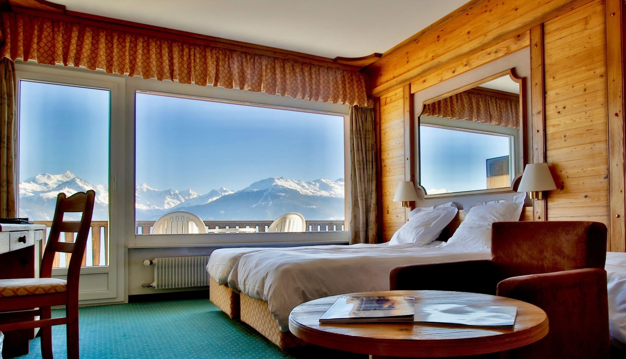 Hotel-Restaurant Le Mont Paisible, Crans-Montana Extérieur photo