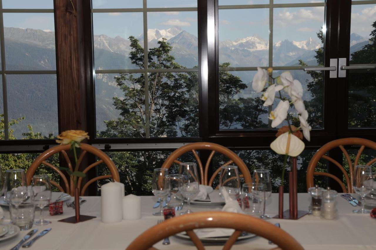 Hotel-Restaurant Le Mont Paisible, Crans-Montana Extérieur photo