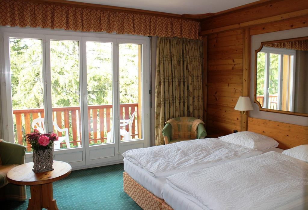 Hotel-Restaurant Le Mont Paisible, Crans-Montana Chambre photo